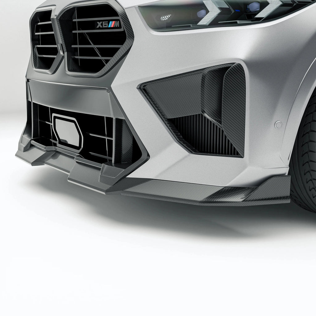 Kies-Motorsports Revozport Revozport   Carbon Fiber Front Lip Diffuser for BMW X6M F96 LCI (2023+)