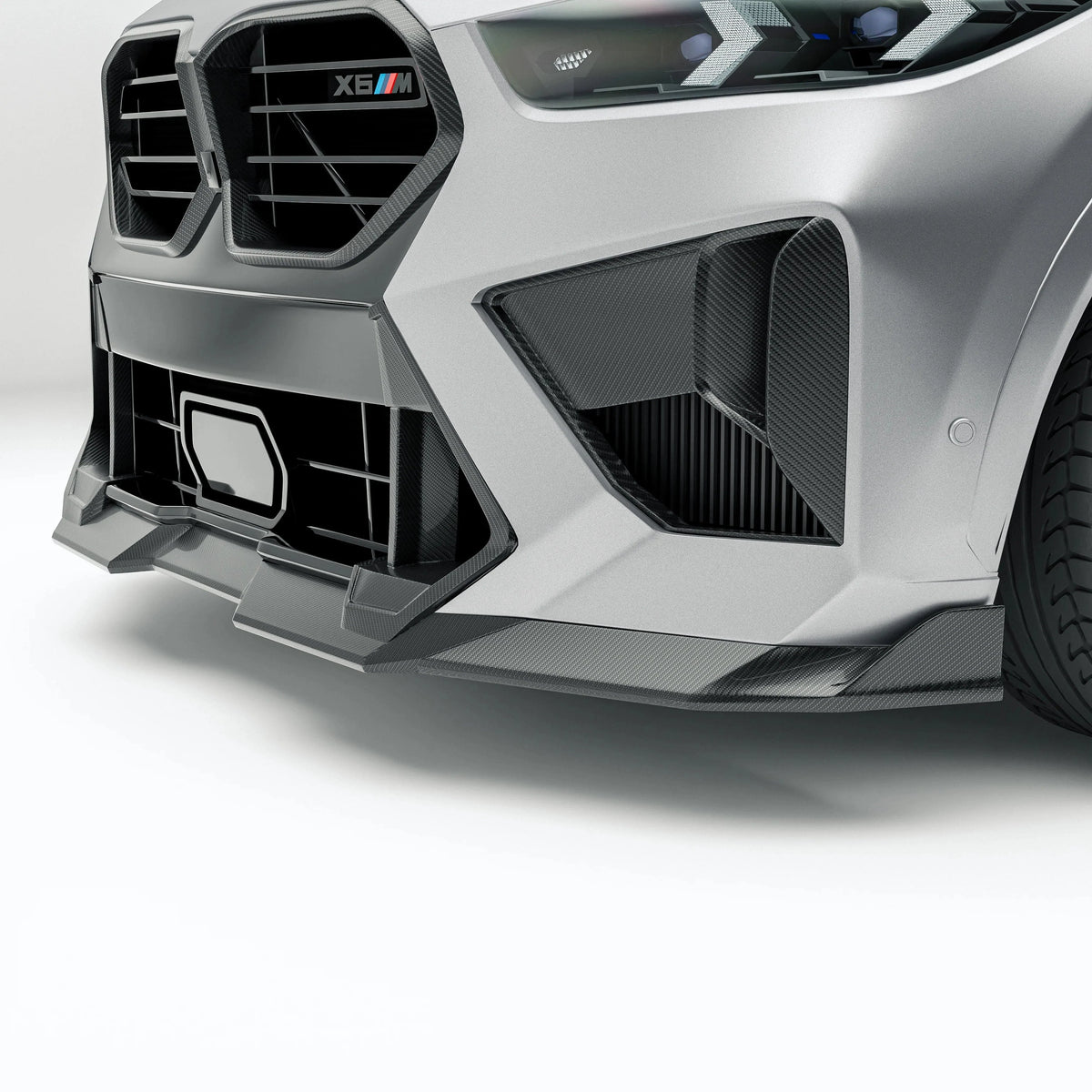 Kies-Motorsports Revozport Revozport   Carbon Fiber Front Lip Diffuser for BMW X6M F96 LCI (2023+)