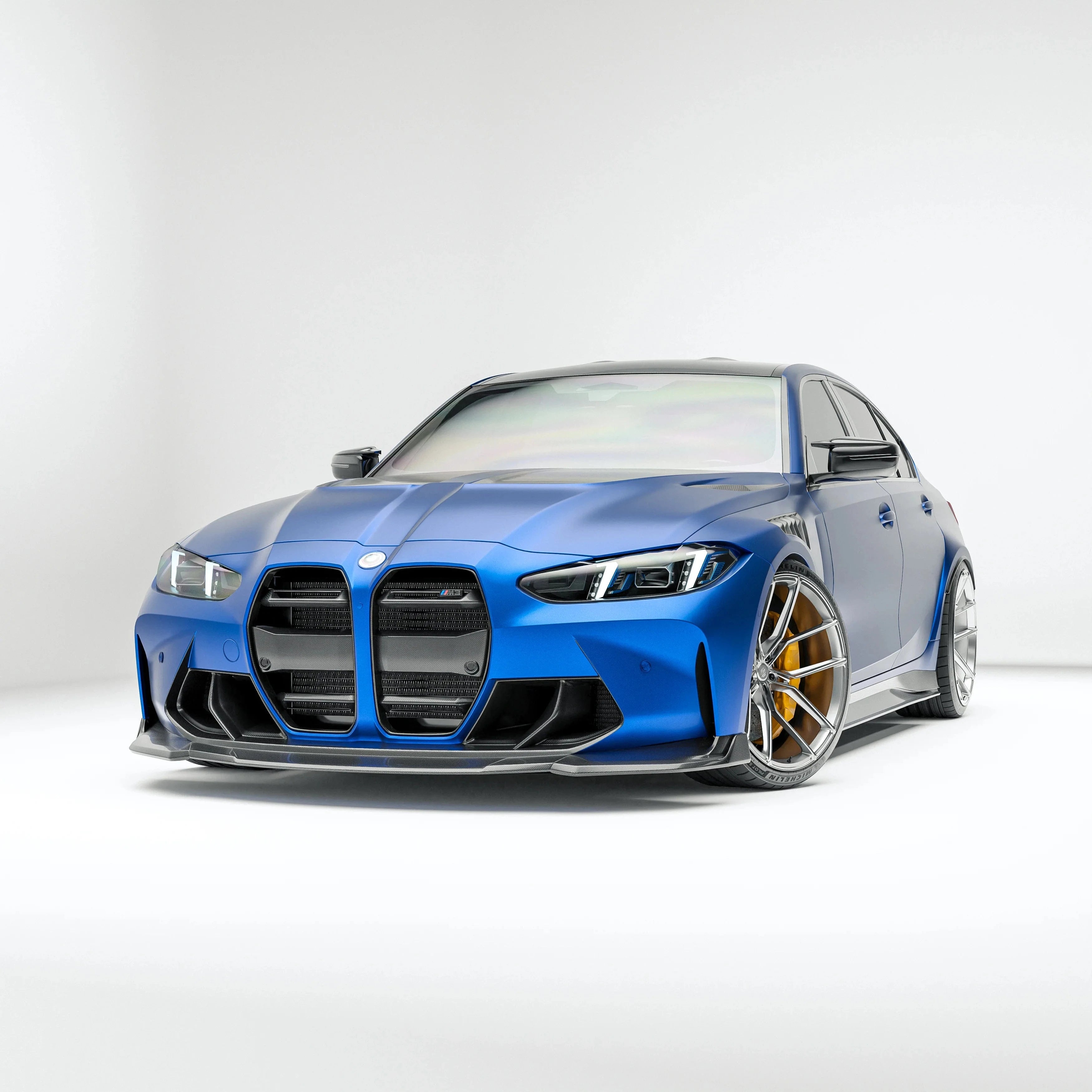 Kies-Motorsports Revozport Revozport Carbon Fiber Front Lip for BMW G80 G81 M3 2021-2024 Main image