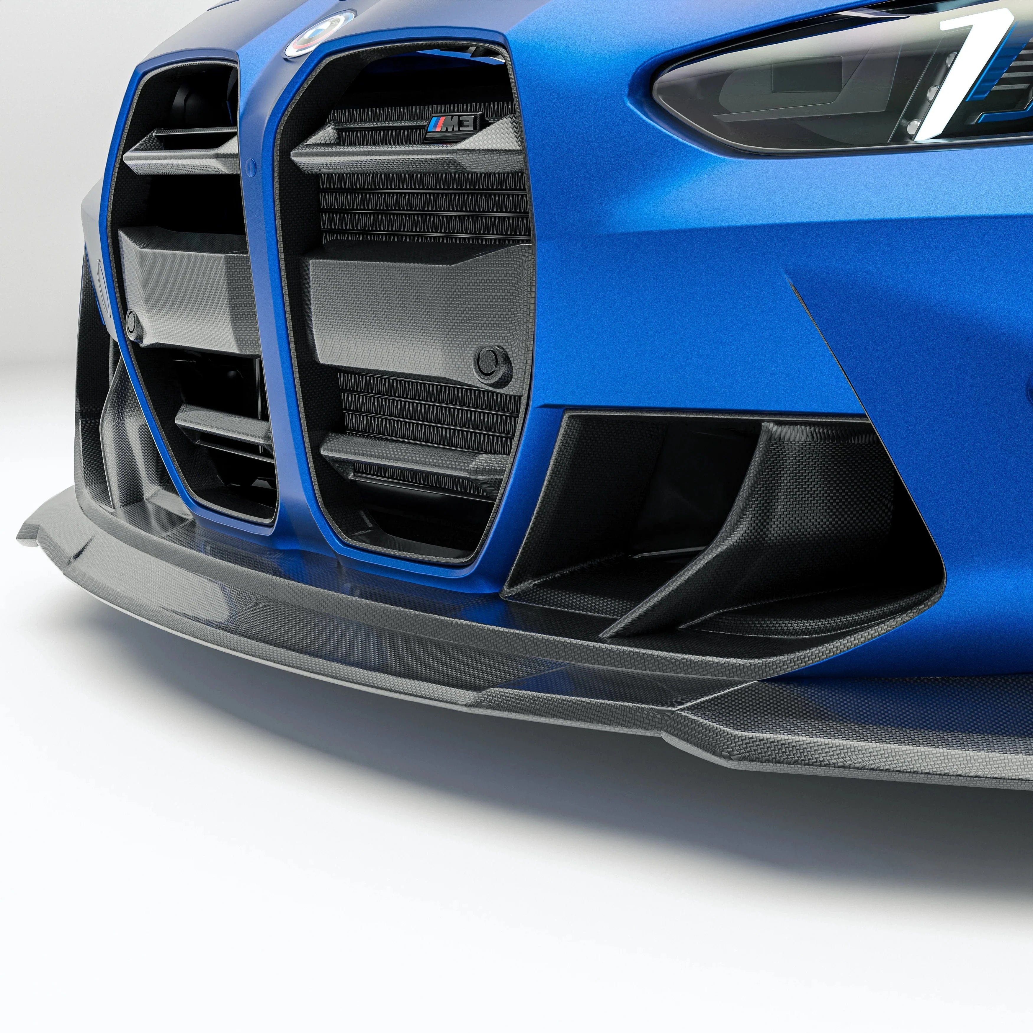 Kies-Motorsports Revozport Revozport Carbon Fiber Front Lip for BMW G80 G81 M3 2021-2024