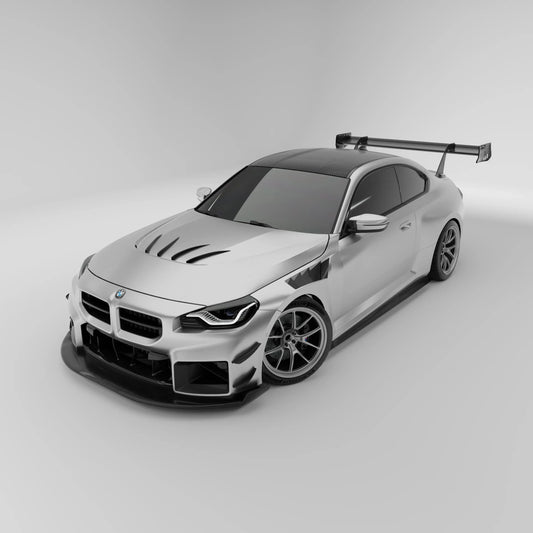 Kies-Motorsports Revozport Revozport  Carbon Fiber Front Splitter for BMW G87 M2 G80 G81 M3 G82 G83