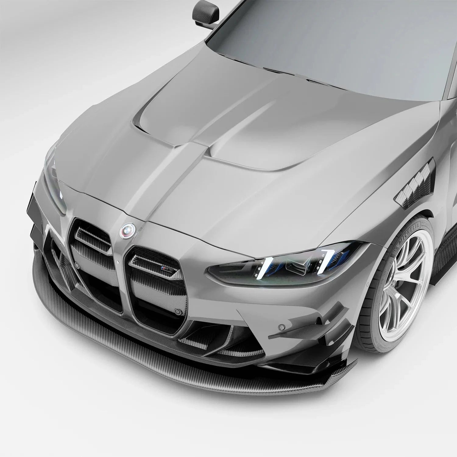 Kies-Motorsports Revozport Revozport Carbon Fiber Front Splitter for BMW G87 M2 G80 G81 M3 G82 G83