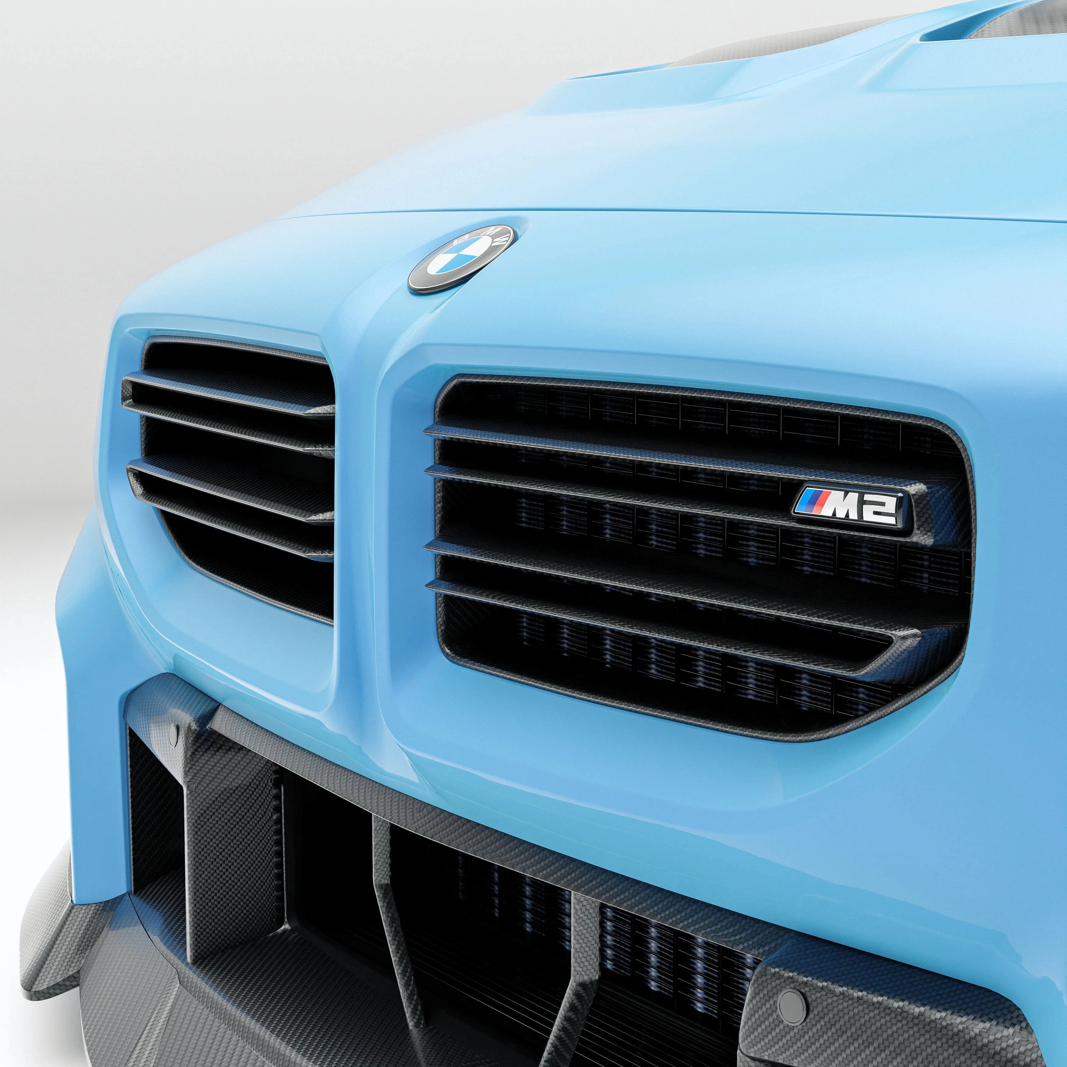 Kies-Motorsports Revozport Revozport  Carbon Fiber Grill for BMW G87 M2 Main image