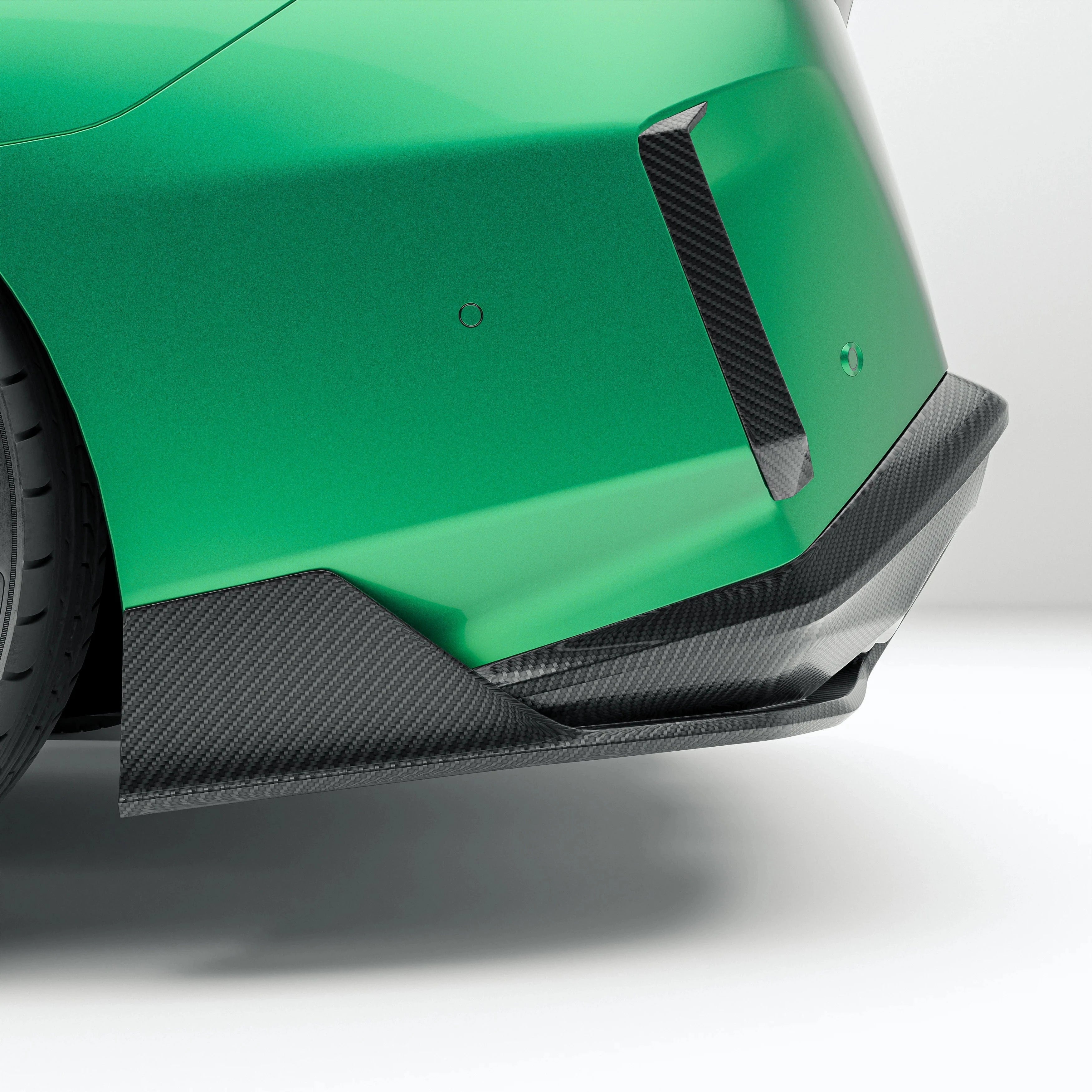 Kies-Motorsports Revozport Revozport Carbon Fiber Rear Bumper Canards for BMW G90 M5 2025+