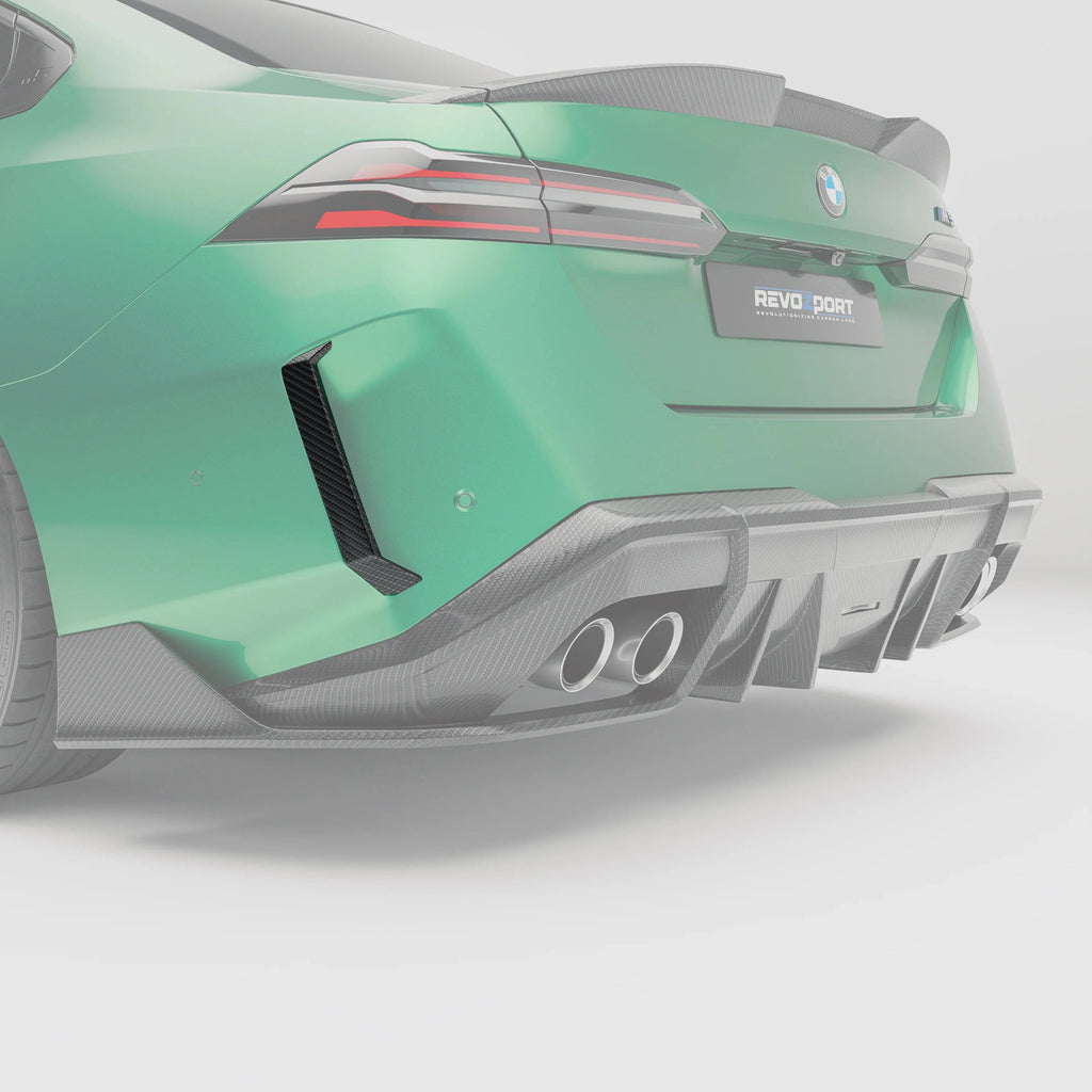 Kies-Motorsports Revozport Revozport Carbon Fiber Rear Bumper Canards for BMW G90 M5 2025+