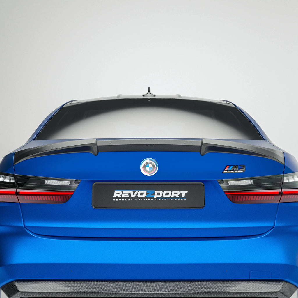 Kies-Motorsports Revozport Revozport Carbon Fiber Rear Spoiler for BMW G80 M3 2021-2024
