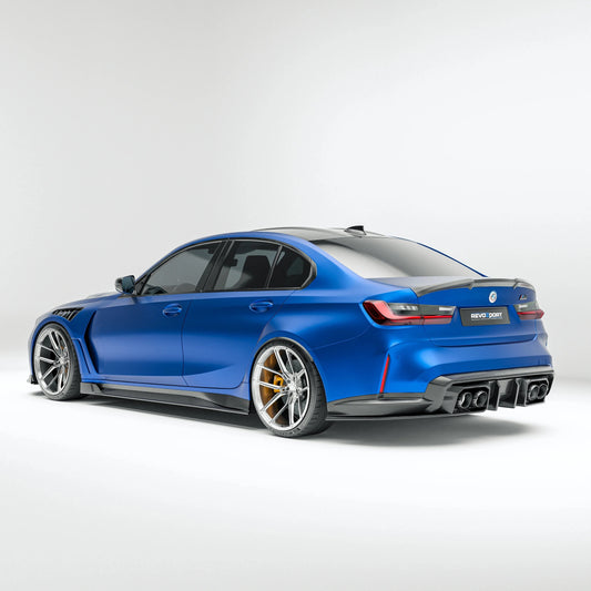 Kies-Motorsports Revozport Revozport Carbon Fiber Rear Spoiler for BMW G80 M3 2021-2024