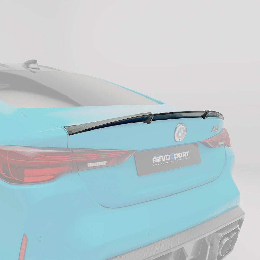 Kies-Motorsports Revozport Revozport Carbon Fiber Rear Spoiler for BMW G82 M4 G22 2021-2024