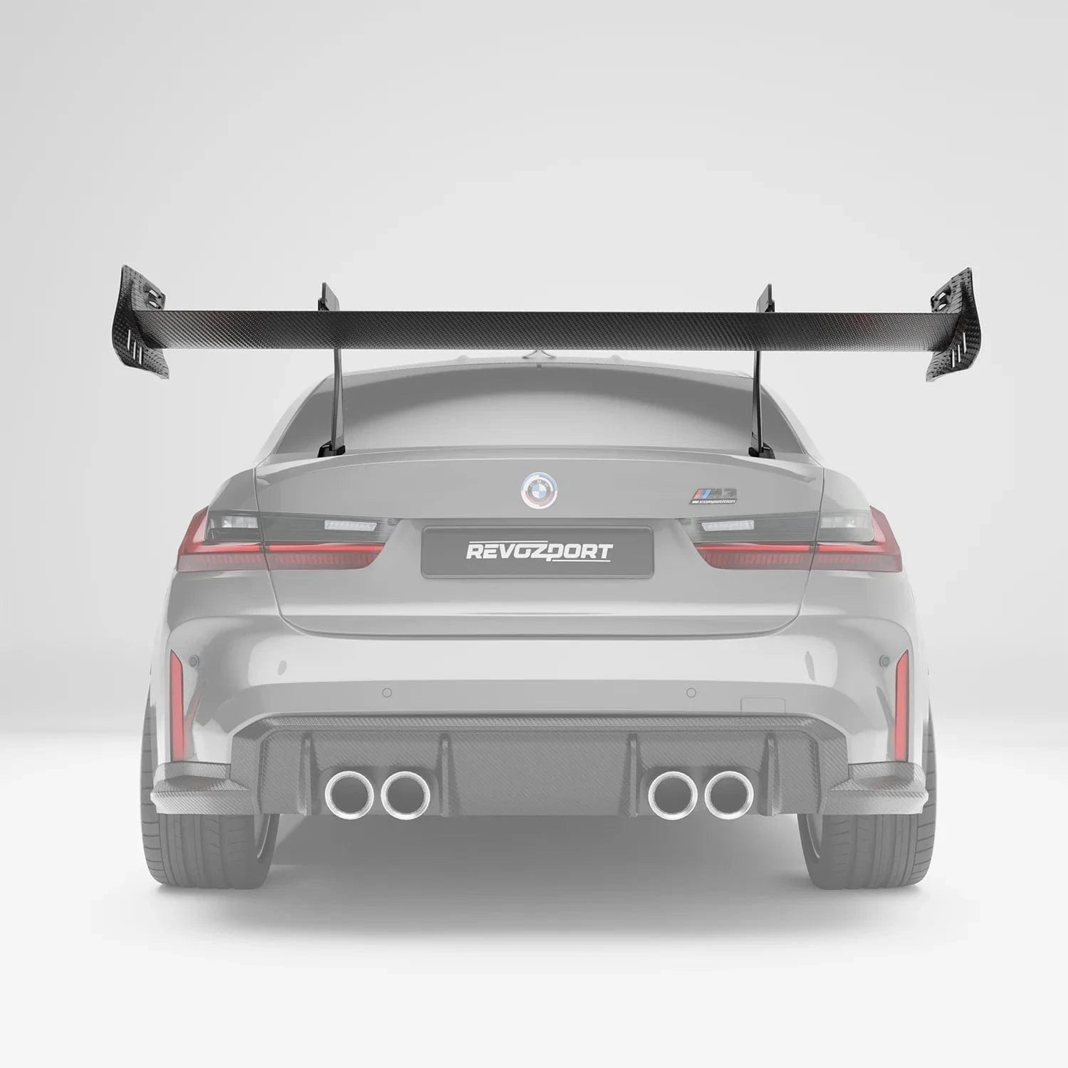 Kies-Motorsports Revozport Revozport Carbon Fiber Rear Wing Spoiler for BMW G80 M3 2021-2024