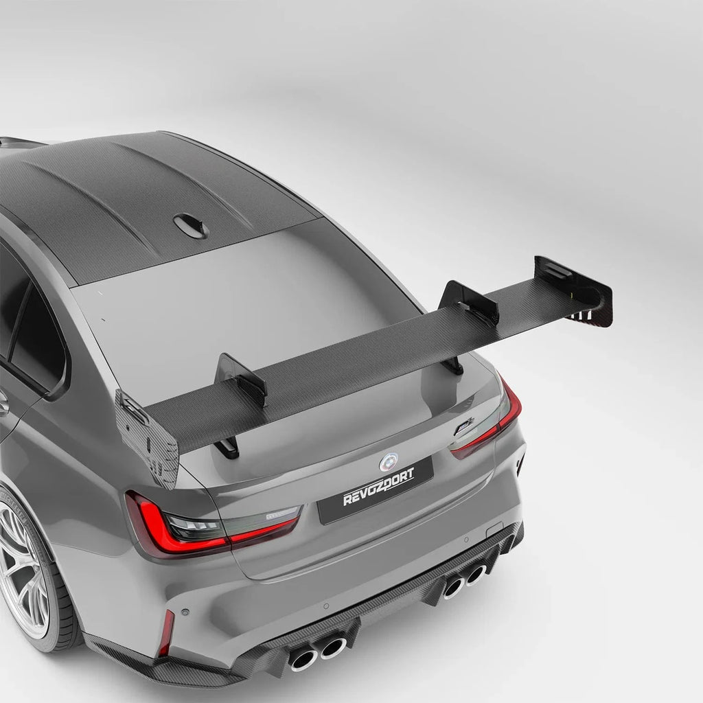 Kies-Motorsports Revozport Revozport Carbon Fiber Rear Wing Spoiler for BMW G80 M3 2021-2024