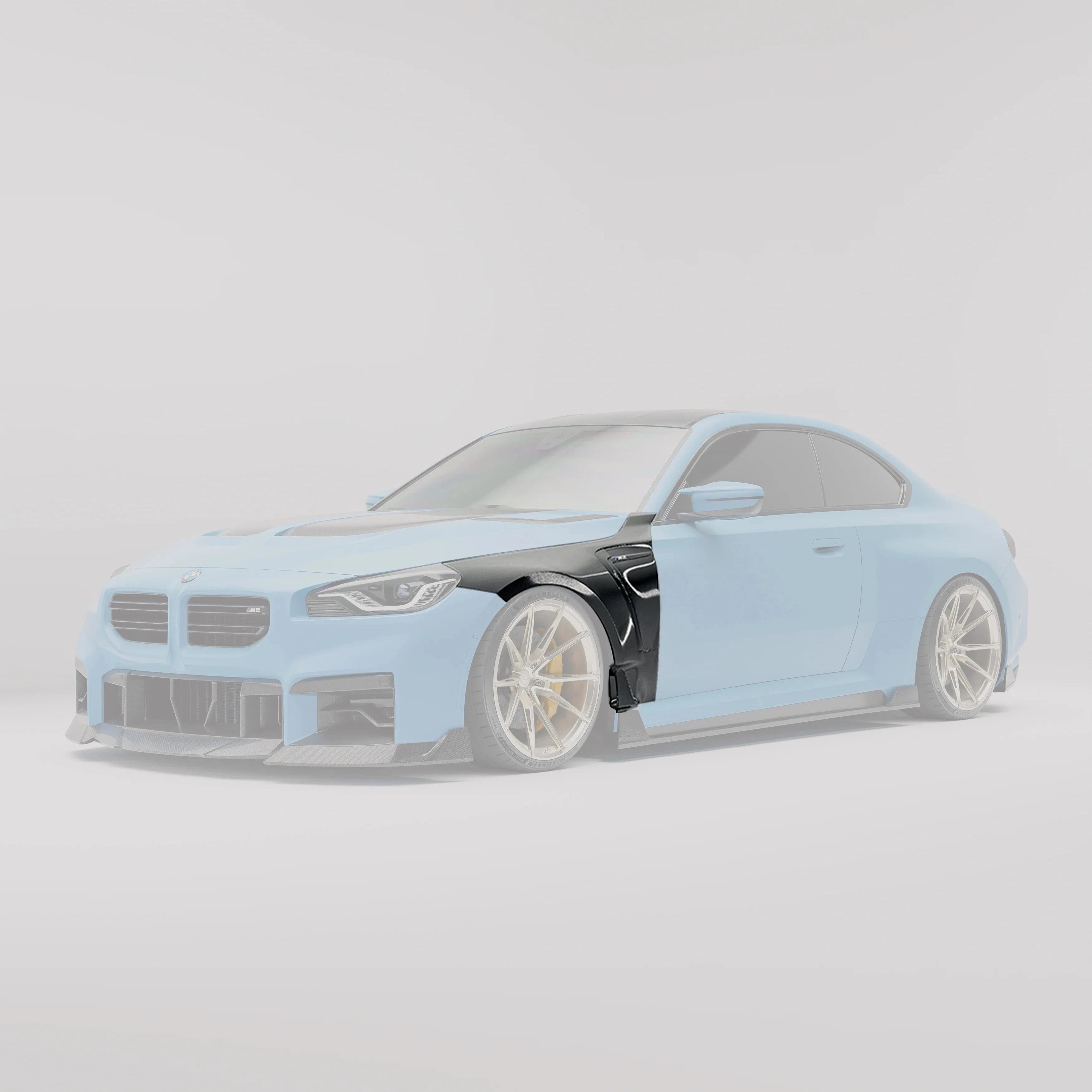Kies-Motorsports Revozport Revozport  Carbon Fiber Side Fenders for BMW G87 M2 Main image
