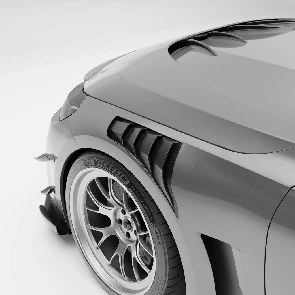 Kies-Motorsports Revozport Revozport  Carbon Fiber Side Fenders for BMW G87 M2-V1 HYBIRD FENDER