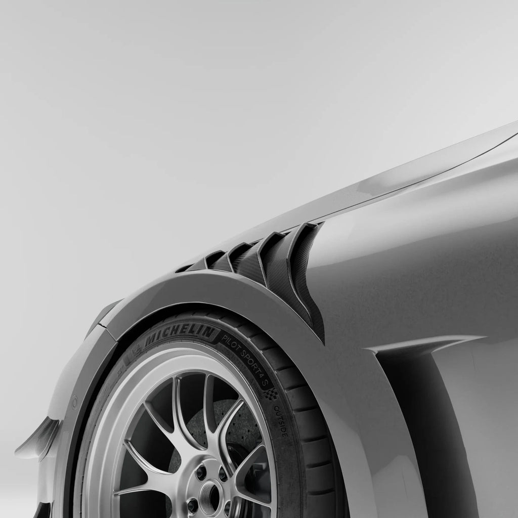 Kies-Motorsports Revozport Revozport  Carbon Fiber Side Fenders for BMW G87 M2-V1 HYBIRD FENDER