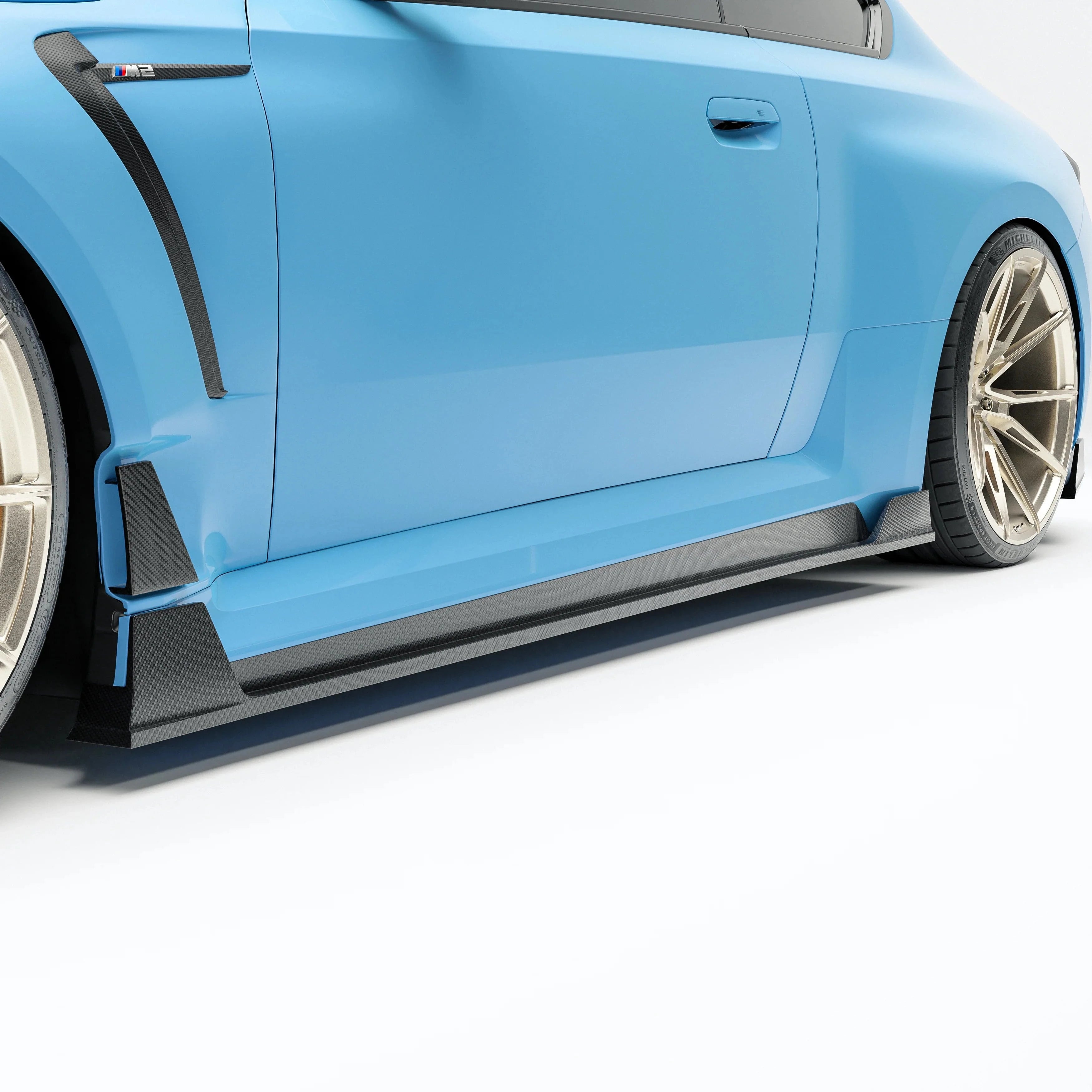 Kies-Motorsports Revozport Revozport  Carbon Fiber Side Skirts for BMW G80 G81 M3 2021-2024 Main image