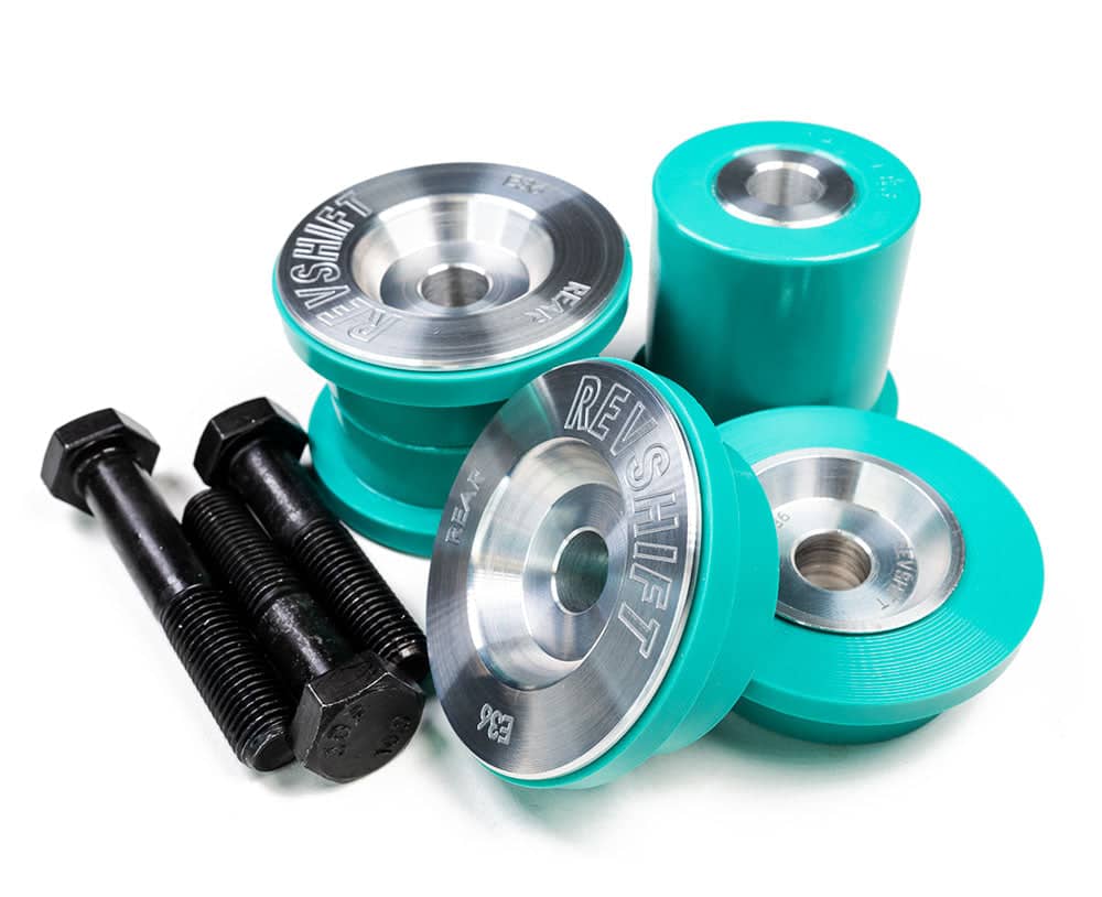 Kies-Motorsports Revshift Differential Bushing Set - BMW E36 75D (Drift - Teal) / 12mm (OEM/Standard)