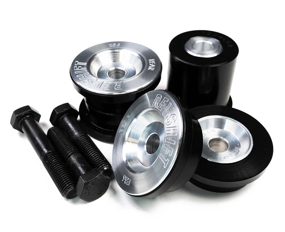 Kies-Motorsports Revshift Differential Bushing Set - BMW E36 80A (Street - Black) / 12mm (OEM/Standard)