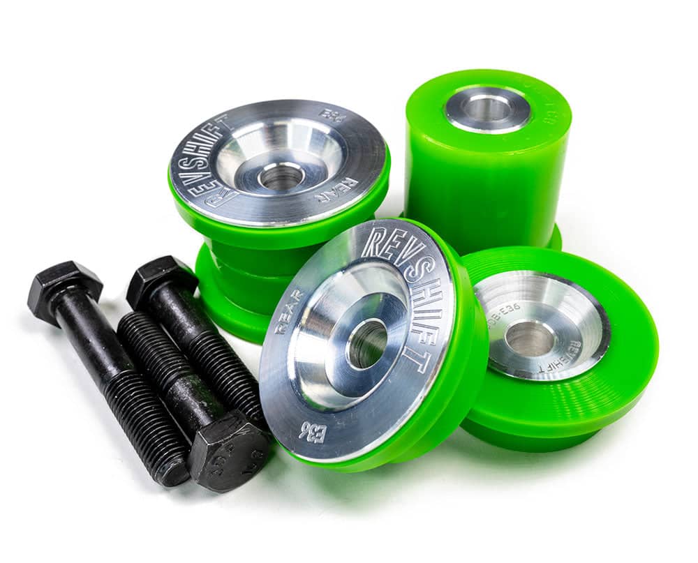 Kies-Motorsports Revshift Differential Bushing Set - BMW E36 95A (Track - Green) / 12mm (OEM/Standard)