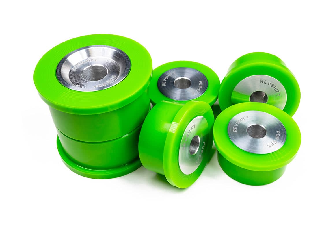 Kies-Motorsports Revshift Differential Bushing Set - BMW E9X / E8X - Non-M 95A (Track - Green)