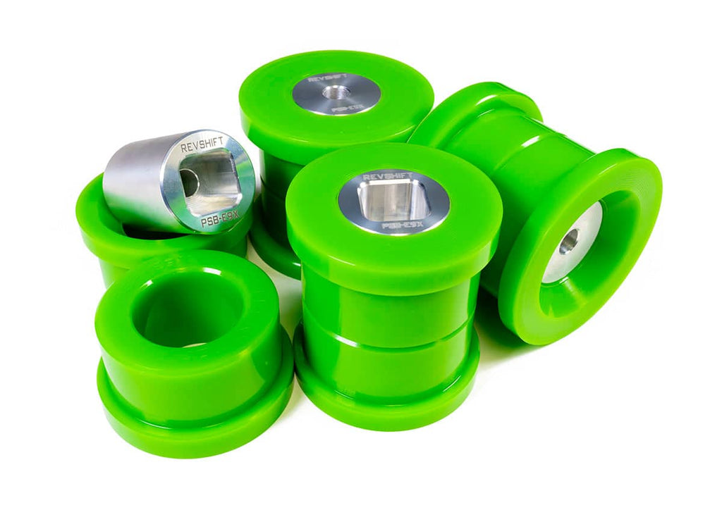 Kies-Motorsports Revshift Polyurethane Subframe Bushings - BMW E9X / E8X 95A (Track - Green)