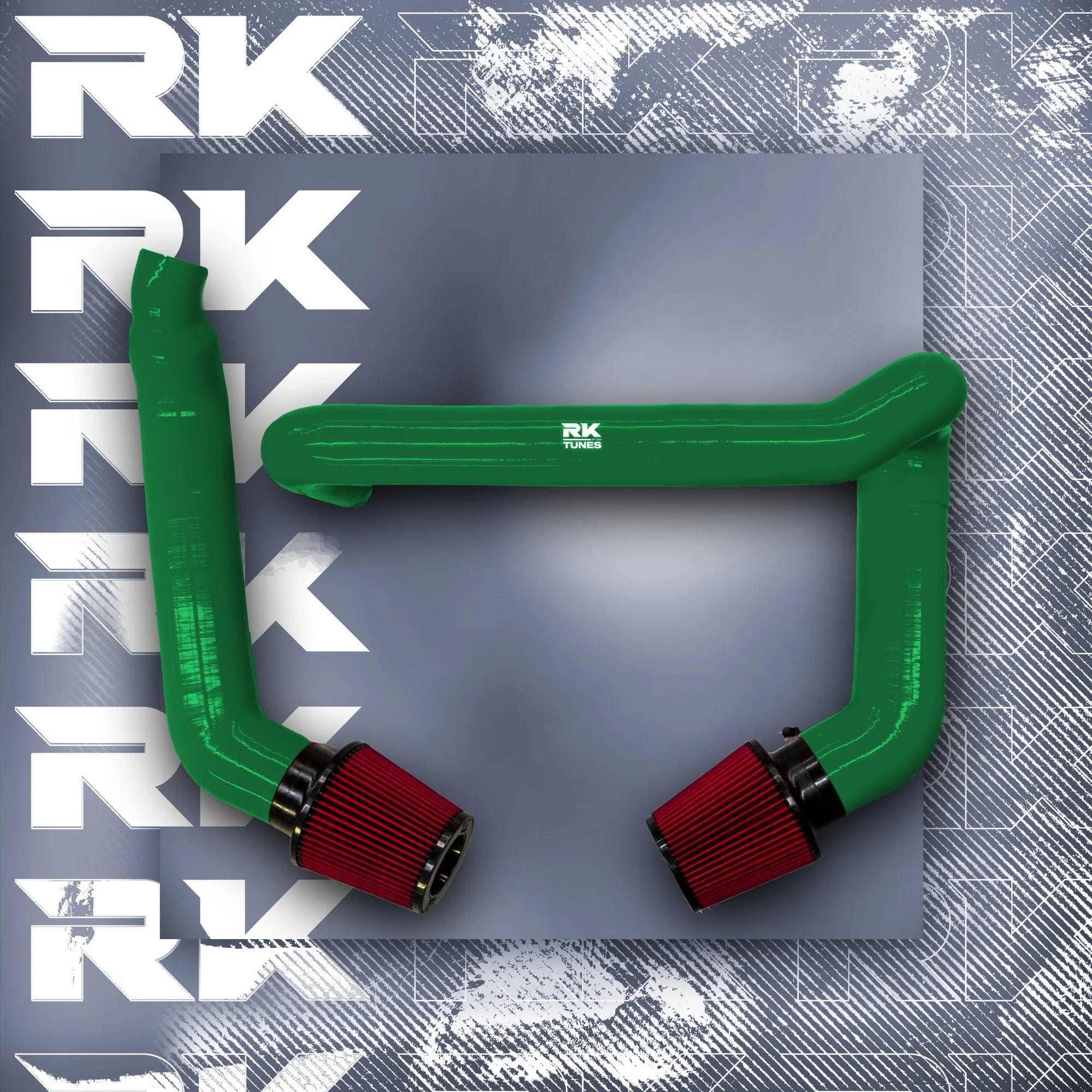 Kies-Motorsports RK TUNES BMW Front Mount Intakes for 2020+ G80 | G82 | G83 | G87 M2 | M3 | M4 | S58 Dark Green / Red Main image