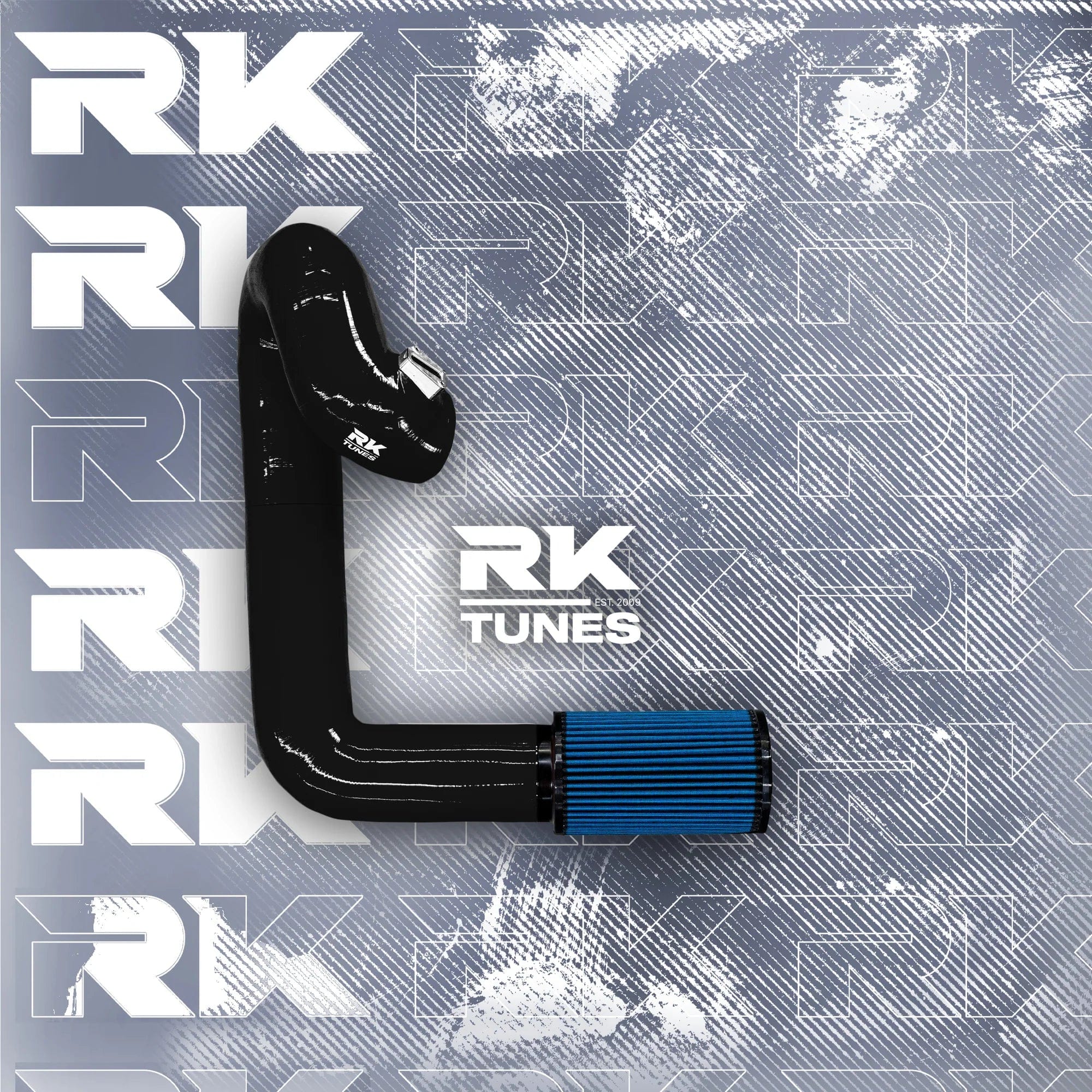 Kies-Motorsports RK TUNES BMW RK G-Series B58 Front Mount Intake Black / Blue Main image