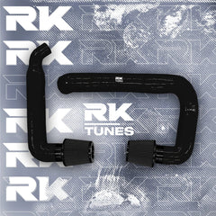 Kies-Motorsports RK TUNES BMW RK X3M / X4M front mount intakes Black / Black