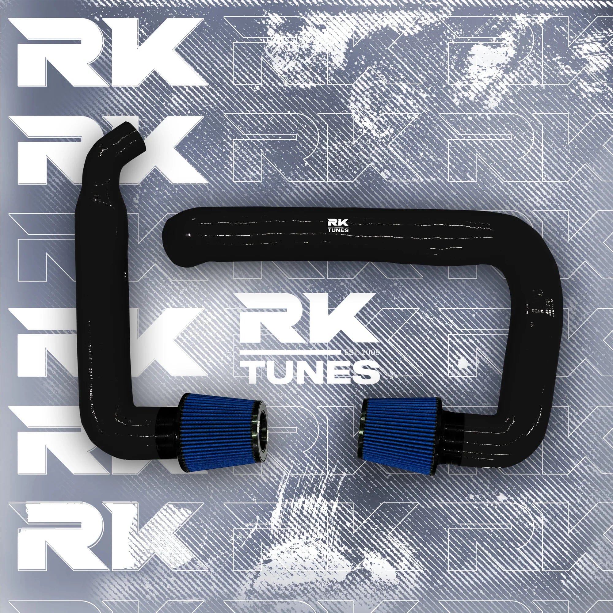 Kies-Motorsports RK TUNES BMW RK X3M / X4M front mount intakes Black / Blue