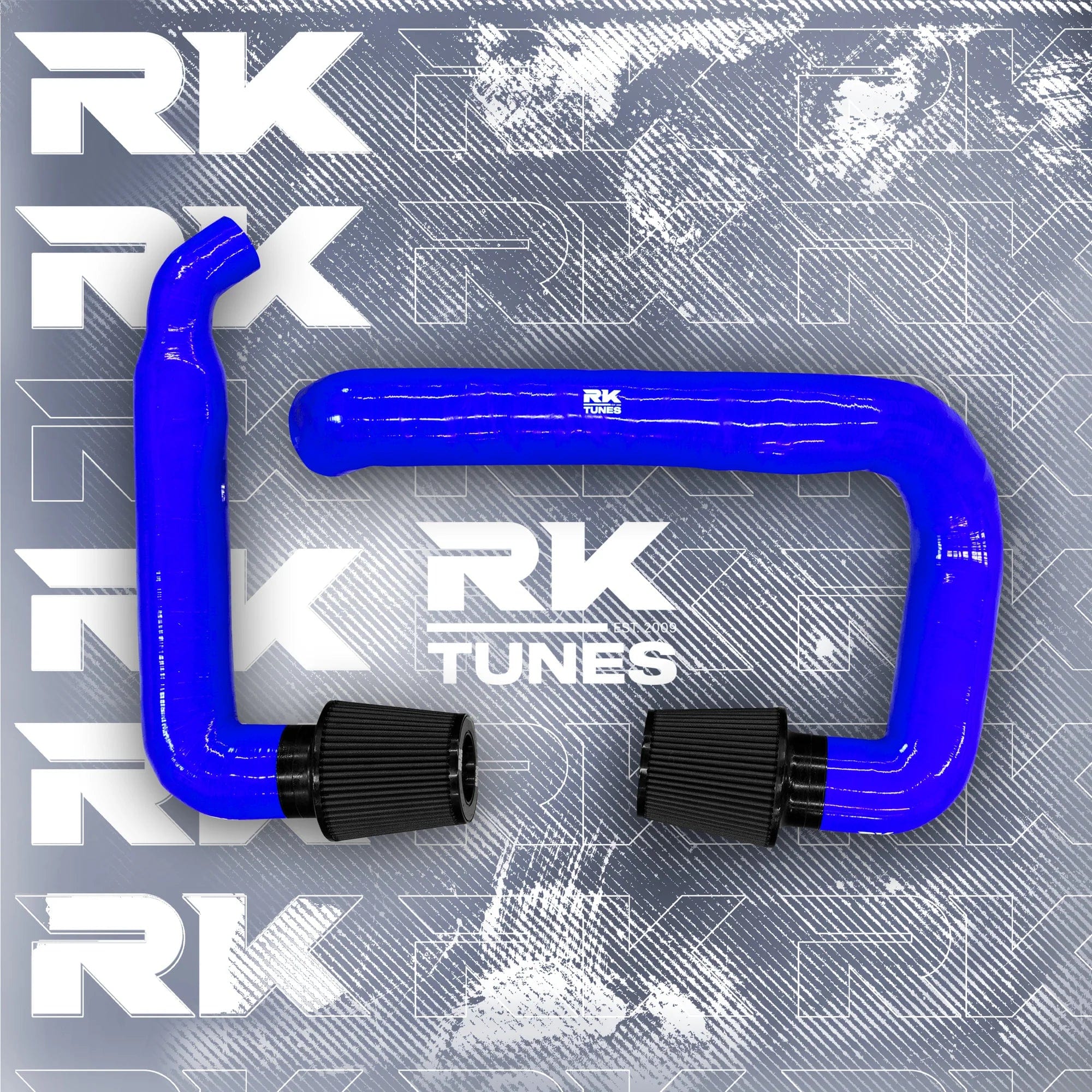 Kies-Motorsports RK TUNES BMW RK X3M / X4M front mount intakes Blue / Black