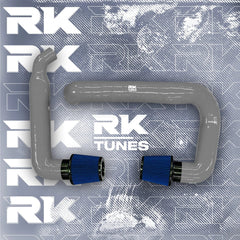 Kies-Motorsports RK TUNES BMW RK X3M / X4M front mount intakes Grey / Blue