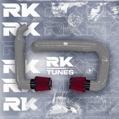 Kies-Motorsports RK TUNES BMW RK X3M / X4M front mount intakes Grey / Red