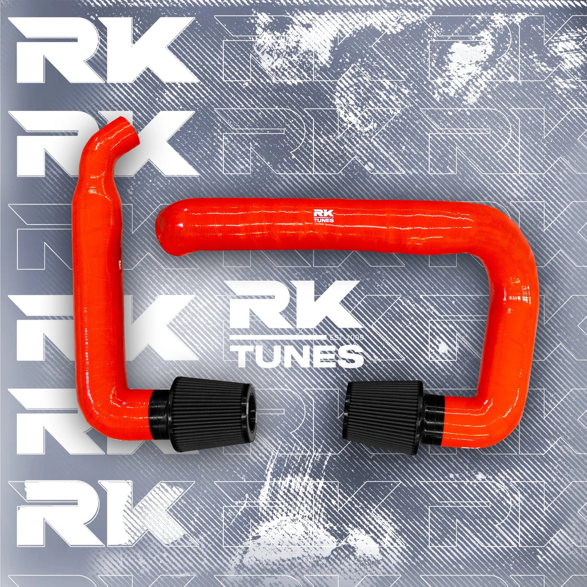 Kies-Motorsports RK TUNES BMW RK X3M / X4M front mount intakes Red / Black