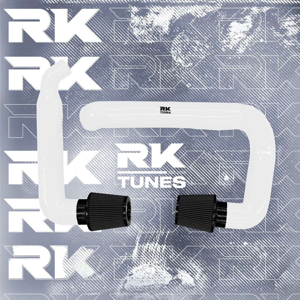 Kies-Motorsports RK TUNES BMW RK X3M / X4M front mount intakes White / Black