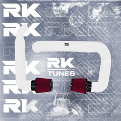 Kies-Motorsports RK TUNES BMW RK X3M / X4M front mount intakes White / Red