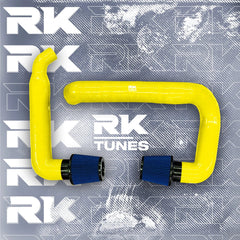 Kies-Motorsports RK TUNES BMW RK X3M / X4M front mount intakes Yellow / Blue