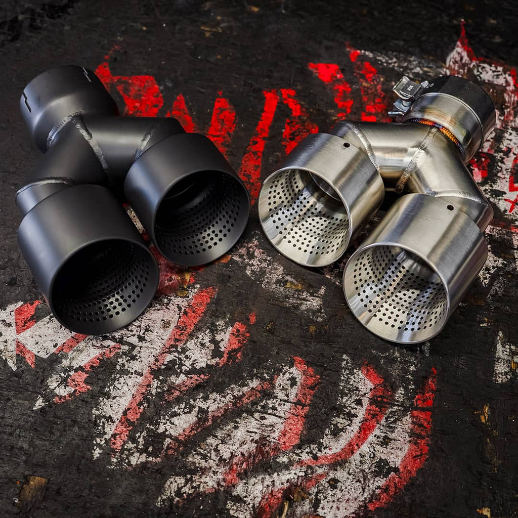 Kies-Motorsports Rvng RaceWorks Rvng 4” True Single G2X GEN2 & 3 M340/M440i Valved Exhaust system