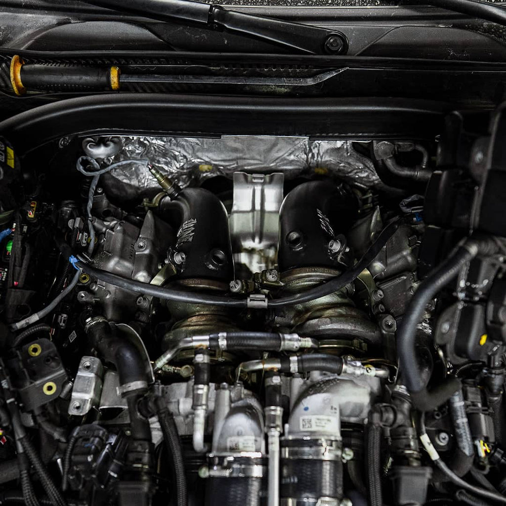 Kies-Motorsports Rvng RaceWorks Rvng (F90,F91,F92,F93) M5 & M8 S63 XL Flow Series 3.5” inlet Downpipes
