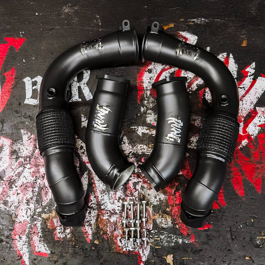 Kies-Motorsports Rvng RaceWorks Rvng XL Flow Series 3.5” G9X/S68 M5 Catless downpipes