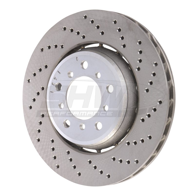 Kies-Motorsports SHW Performance SHW 01-06 BMW M3 3.2L Right Front Drilled Lightweight Brake Rotor (European Model) (34112282802)