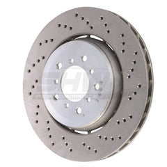 Kies-Motorsports SHW Performance SHW 05-06 BMW M3 3.2L Right Front Cross-Drilled Lightweight Brake Rotor (34112282446)
