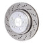 Kies-Motorsports SHW Performance SHW 06-08 BMW Z4 3.2L Left Rear Cross-Drilled Lightweight Brake Rotor (34212282303)