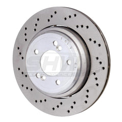 Kies-Motorsports SHW Performance SHW 06-08 BMW Z4 3.2L Left Rear Cross-Drilled Lightweight Brake Rotor (34212282303)