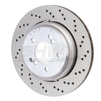 Kies-Motorsports SHW Performance SHW 06-08 BMW Z4 3.2L Right Rear Cross-Drilled Lightweight Brake Rotor (34212282304)
