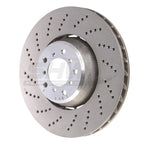 Kies-Motorsports SHW Performance SHW 06-10 BMW M5 5.0L Left Front Cross-Drilled Lightweight Brake Rotor (34112282805)