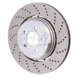 Kies-Motorsports SHW Performance SHW 06-10 BMW M5 5.0L Right Rear Cross-Drilled Lightweight Brake Rotor (34212282808)