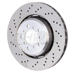 Kies-Motorsports SHW Performance SHW 08-13 BMW M3 4.0L Left Front Cross-Drilled Lightweight Brake Rotor (34112283801)