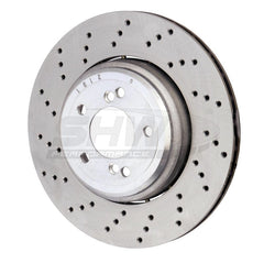 Kies-Motorsports SHW Performance SHW 08-13 BMW M3 4.0L Left Rear Cross-Drilled Lightweight Brake Rotor (34212283803)
