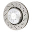 Kies-Motorsports SHW Performance SHW 08-13 BMW M3 4.0L Right Front Cross-Drilled Lightweight Brake Rotor (34112283802)
