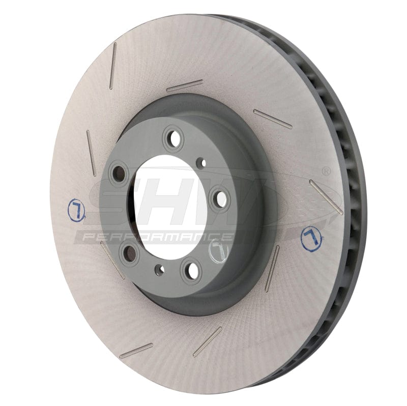 Kies-Motorsports SHW Performance SHW 11-16 Porsche Panamera 4 3.6L w/o Ceramics Left Front Slotted Monobloc Brake Rotor (298615301B)