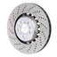 Kies-Motorsports SHW Performance SHW 13-16 BMW M5 4.4L Left Front Cross-Drilled Lightweight Brake Rotor (34112284101)