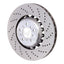 Kies-Motorsports SHW Performance SHW 13-16 BMW M5 4.4L Right Front Cross-Drilled Lightweight Brake Rotor (34112284102)